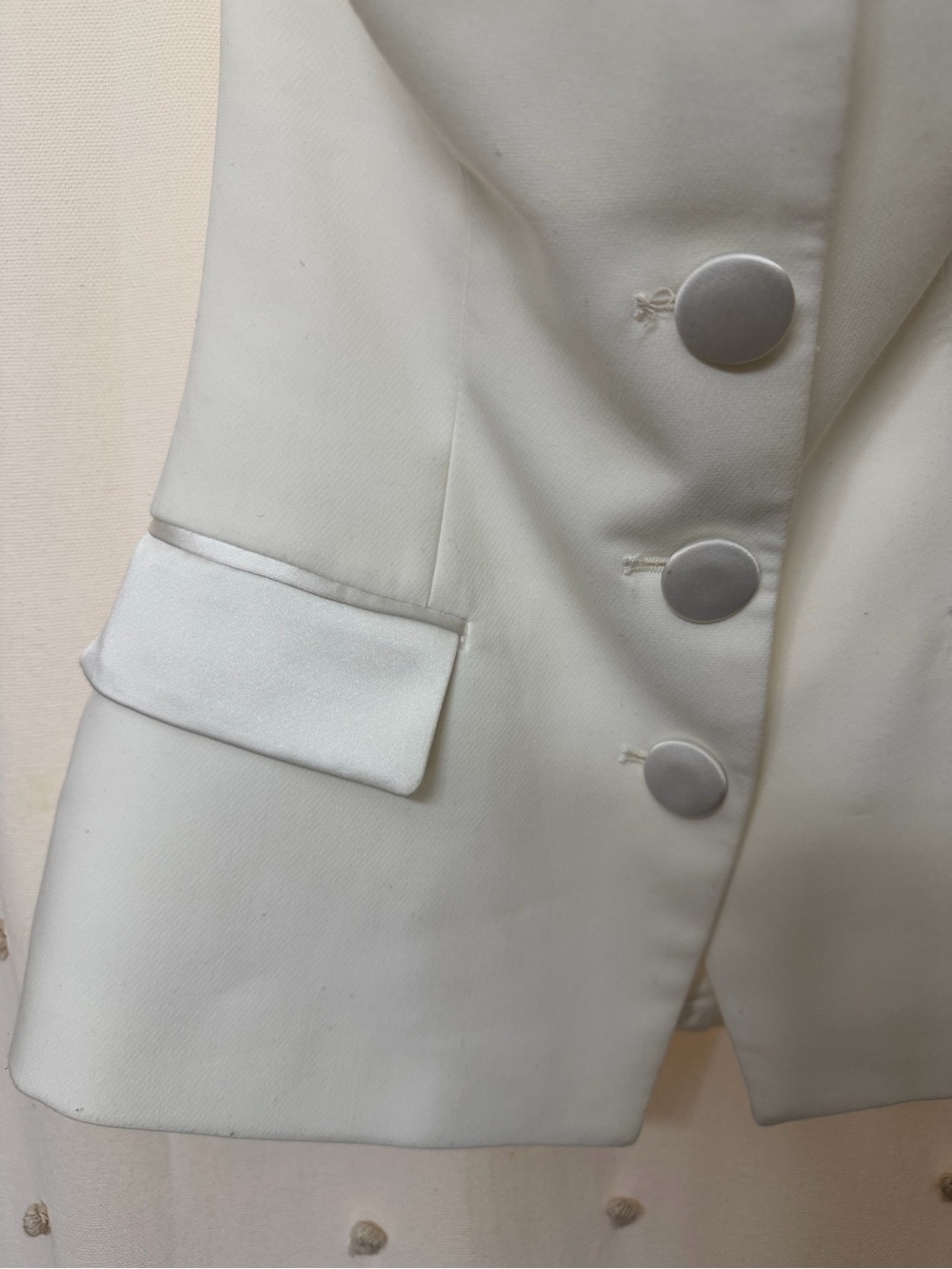 Zara Ivory Strapless Button Peplum Top - Picture 3 of 6